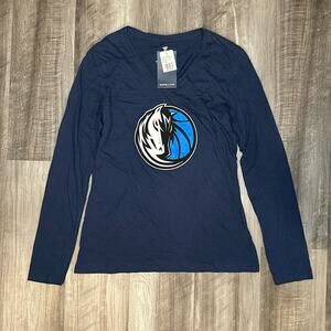 Dallas Mavericks Fanatics Long Sleeve V-Neck Tee - Medium